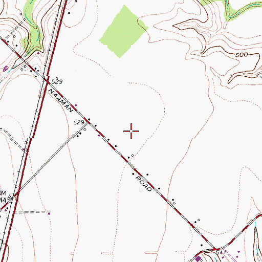 Topographic Map of Vernal Lister Elementary School, TX