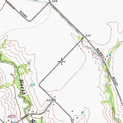 Topographic Map of Thompson Elementary School, TX
