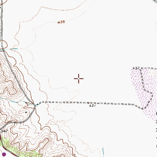 Topographic Map of Tom Landry Elementary School, TX