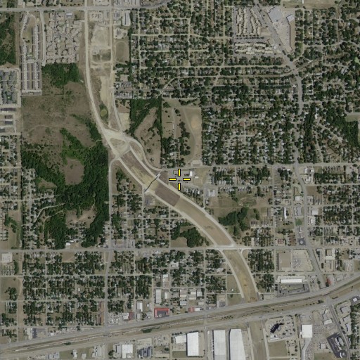 Aerial/Satellite Image of Sam Houston Elementary School, TX