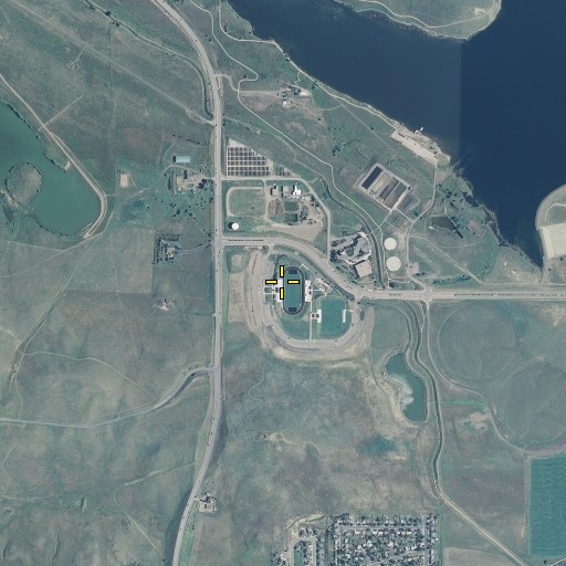 Aerial/Satellite Image of Churches Dam, CO