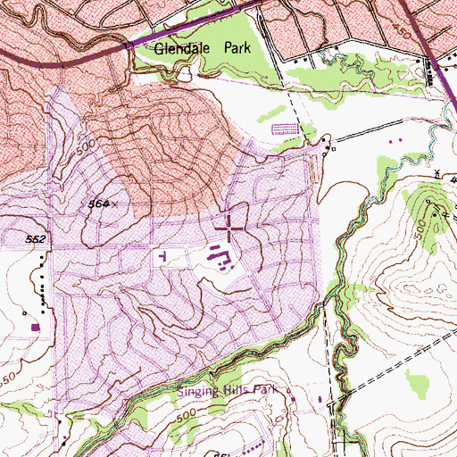 Topographic Map of Robert L Thornton Elementary School, TX
