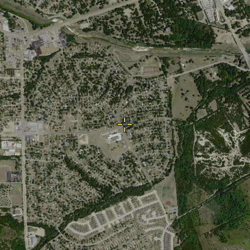 Aerial/Satellite Image of Robert L Thornton Elementary School, TX