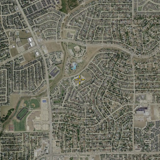 Aerial/Satellite Image of Rosemeade Elementary School, TX