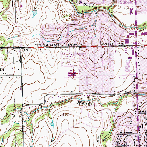 Topographic Map of Ruby Young Elementary School, TX