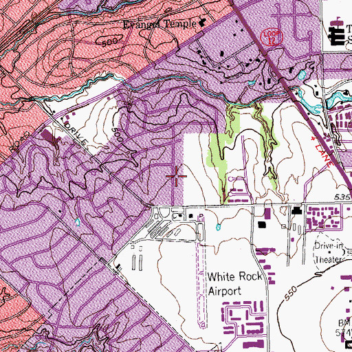 Topographic Map of S S Conner Elementary School, TX
