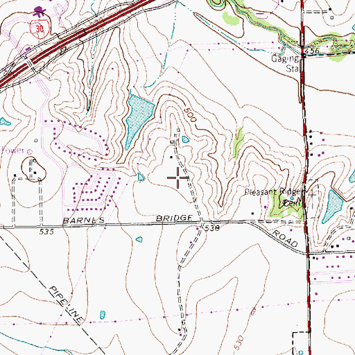 Topographic Map of Porter Elementary School, TX