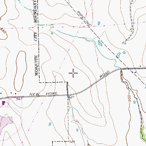 Topographic Map of R S Kimbrough Middle School, TX