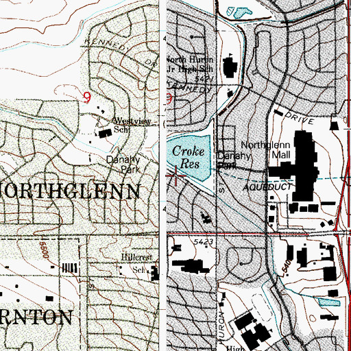 Topographic Map of Croke Number 7 Dam, CO