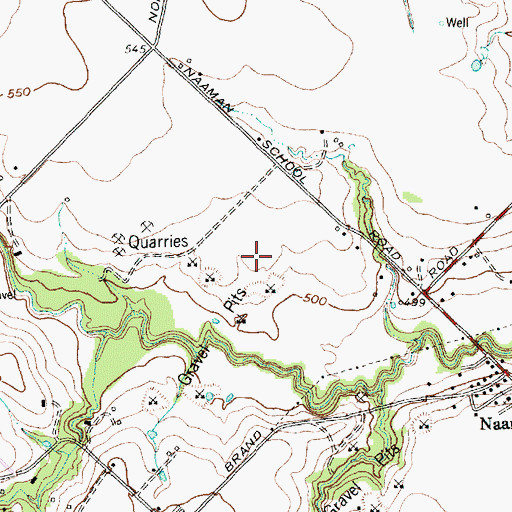 Topographic Map of Naaman Forest High School, TX