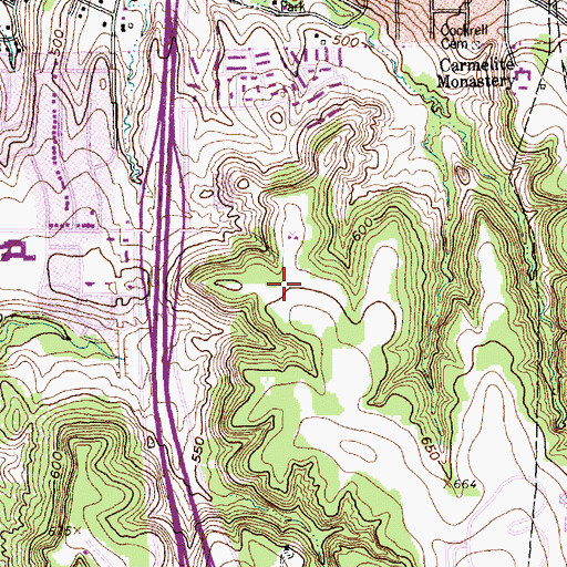 Topographic Map of Nancy J Cochran Elementary School, TX