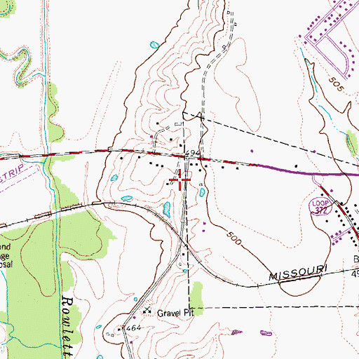 Topographic Map of Norma Dorsey Elementary School, TX