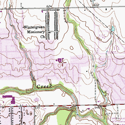 Topographic Map of Northside Elementary School, TX
