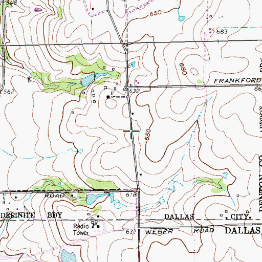 Topographic Map of McKamy Elementary School, TX
