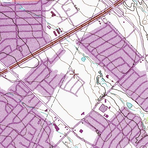 Topographic Map of McKenzie Elementary School, TX