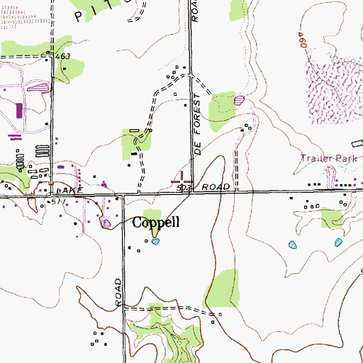 Topographic Map of Lee Elementary School, TX