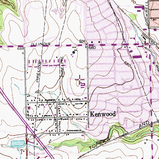 Topographic Map of Leslie A Stemmons Elementary School, TX