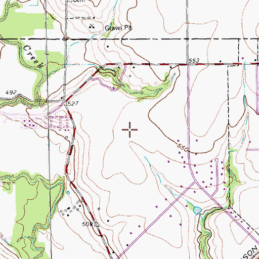 Topographic Map of Luna Elementary School, TX