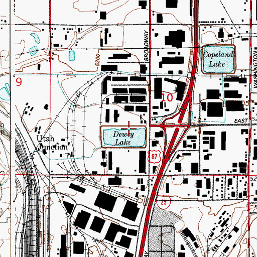Topographic Map of Dewey Number 1 Dam, CO