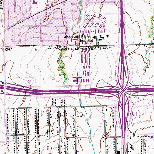 Topographic Map of Martin Weiss Elementary School, TX