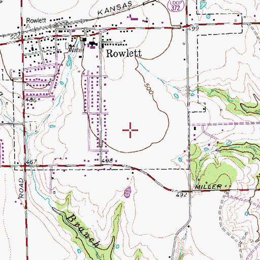 Topographic Map of Katherine Stephens Elementary School, TX