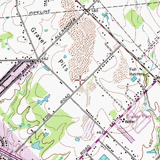 Topographic Map of Kleberg Elementary School, TX