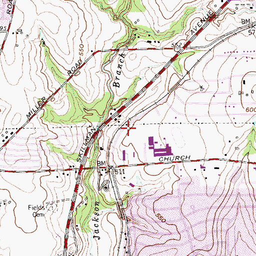Topographic Map of Lake Highlands Freshman Center, TX