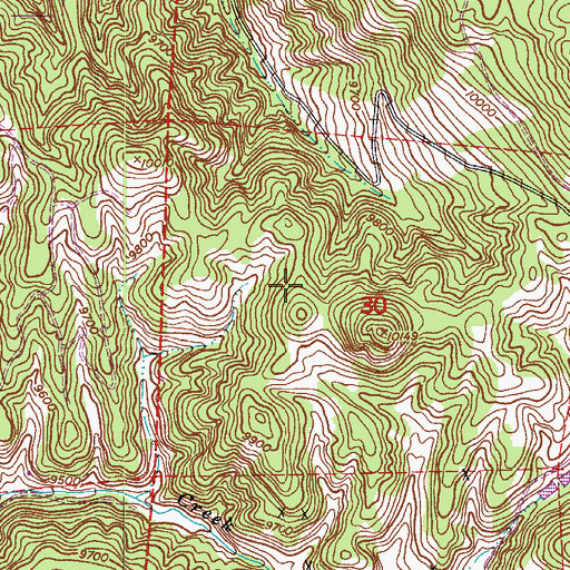 Topographic Map of Hyatt Dam, CO