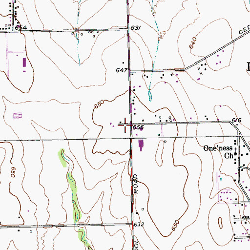 Topographic Map of Houston Elementary School, TX
