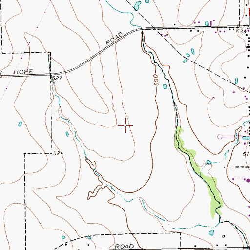 Topographic Map of J C Austin Elementary School, TX