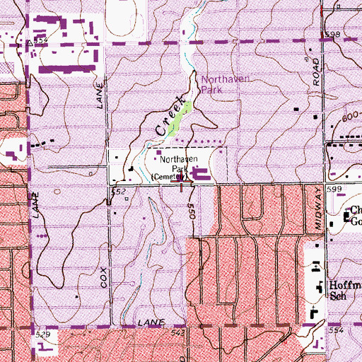 Topographic Map of Harry C Withers Elementary School, TX