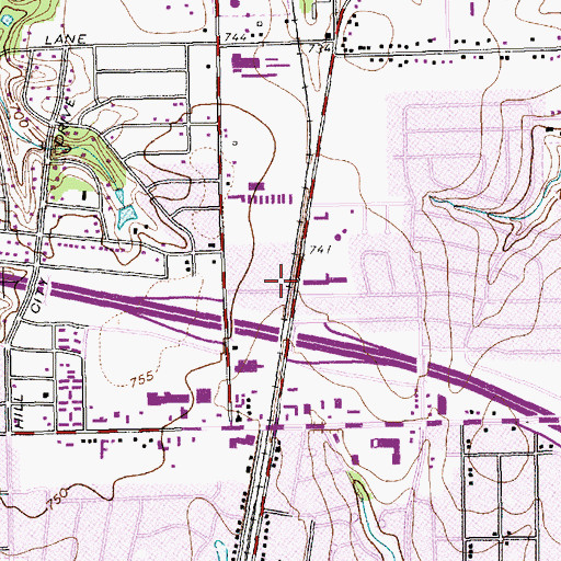 Topographic Map of Fair Meadows Elementary School, TX