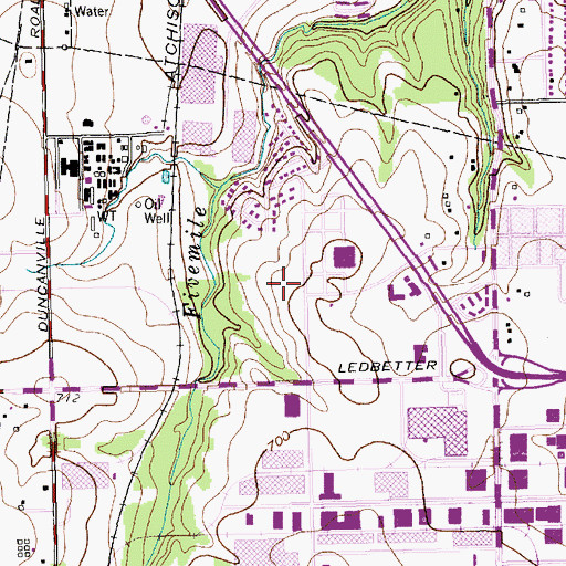 Topographic Map of Eagle Advantage School, TX