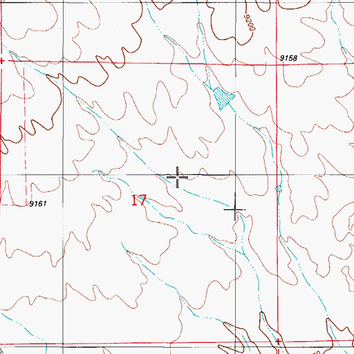 Topographic Map of Cottonwood Detention Dam 1, CO