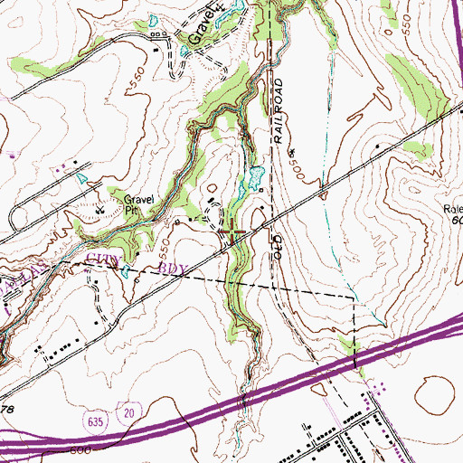 Topographic Map of David W Carter High School, TX