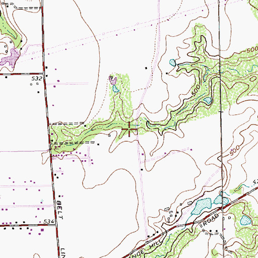 Topographic Map of Colin Powell Elementary School, TX