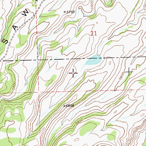 Topographic Map of Porter Retention Dam, CO
