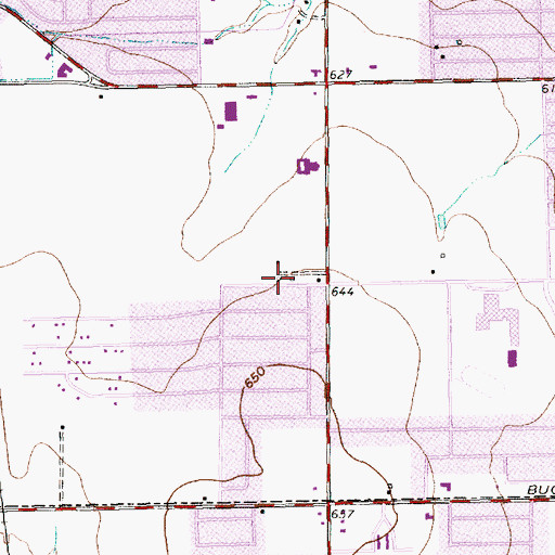 Topographic Map of Berkner High School, TX