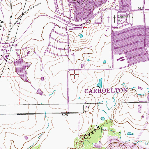 Topographic Map of Blalack Middle School, TX