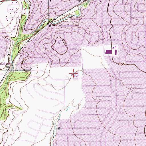 Topographic Map of Brentfield Elementary School, TX