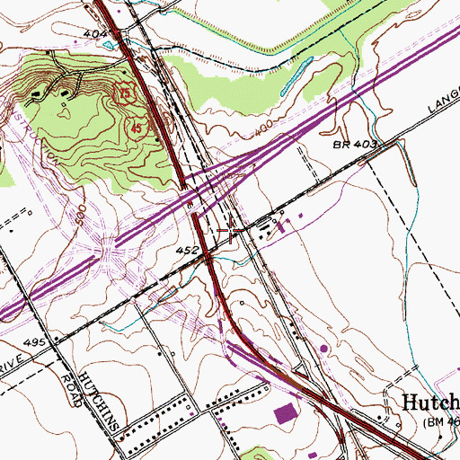 Topographic Map of C S Winn Elementary School, TX