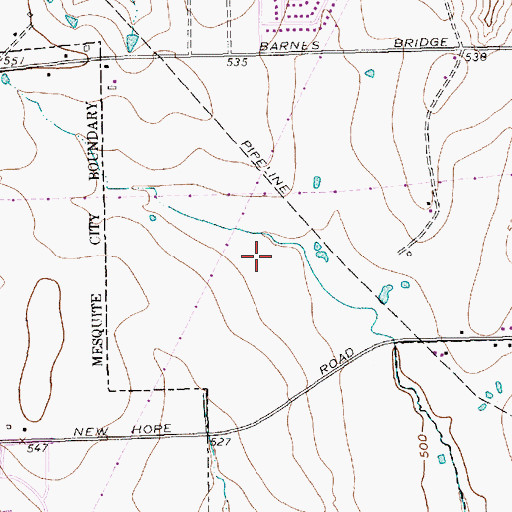 Topographic Map of C W Beasley Elementary School, TX