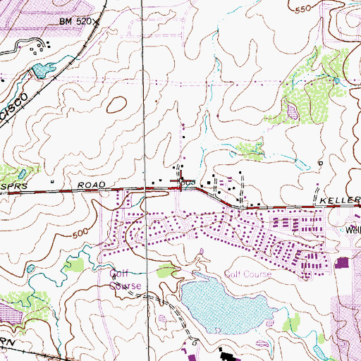 Topographic Map of Bea Salazar Transition School, TX