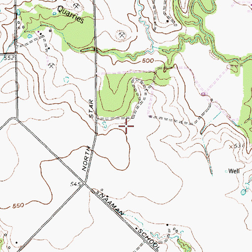 Topographic Map of Abbett Elementary School, TX