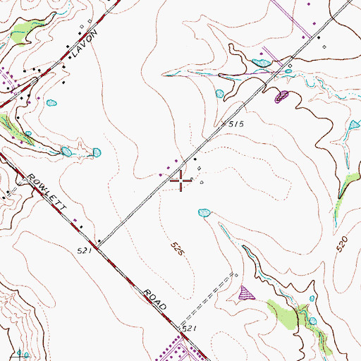 Topographic Map of Back Elementary School, TX