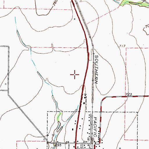 Topographic Map of Anna Middle School, TX