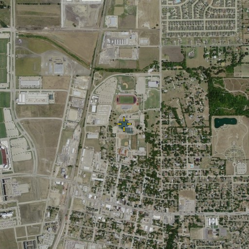 Aerial/Satellite Image of Benton A Staley Middle School, TX