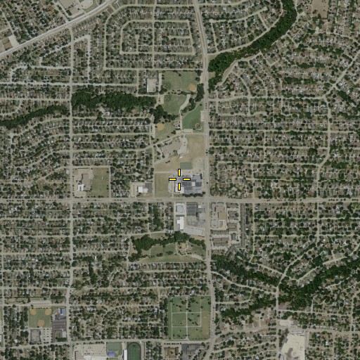 Aerial/Satellite Image of Bowman Middle School, TX