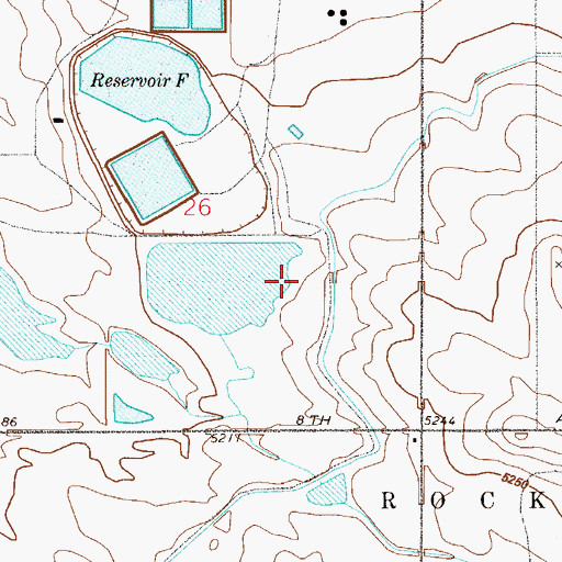 Topographic Map of Reservoir C Dam, CO