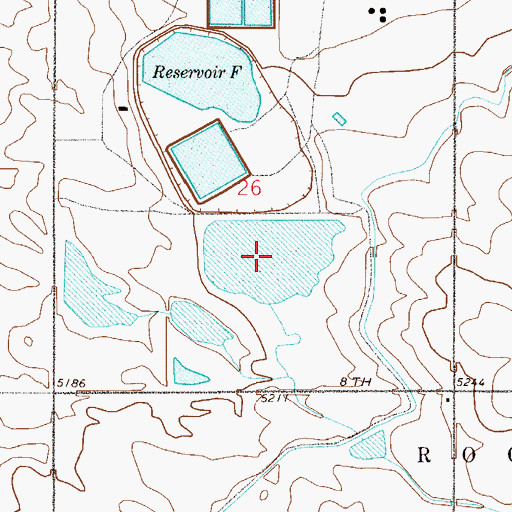 Topographic Map of Reservoir C, CO